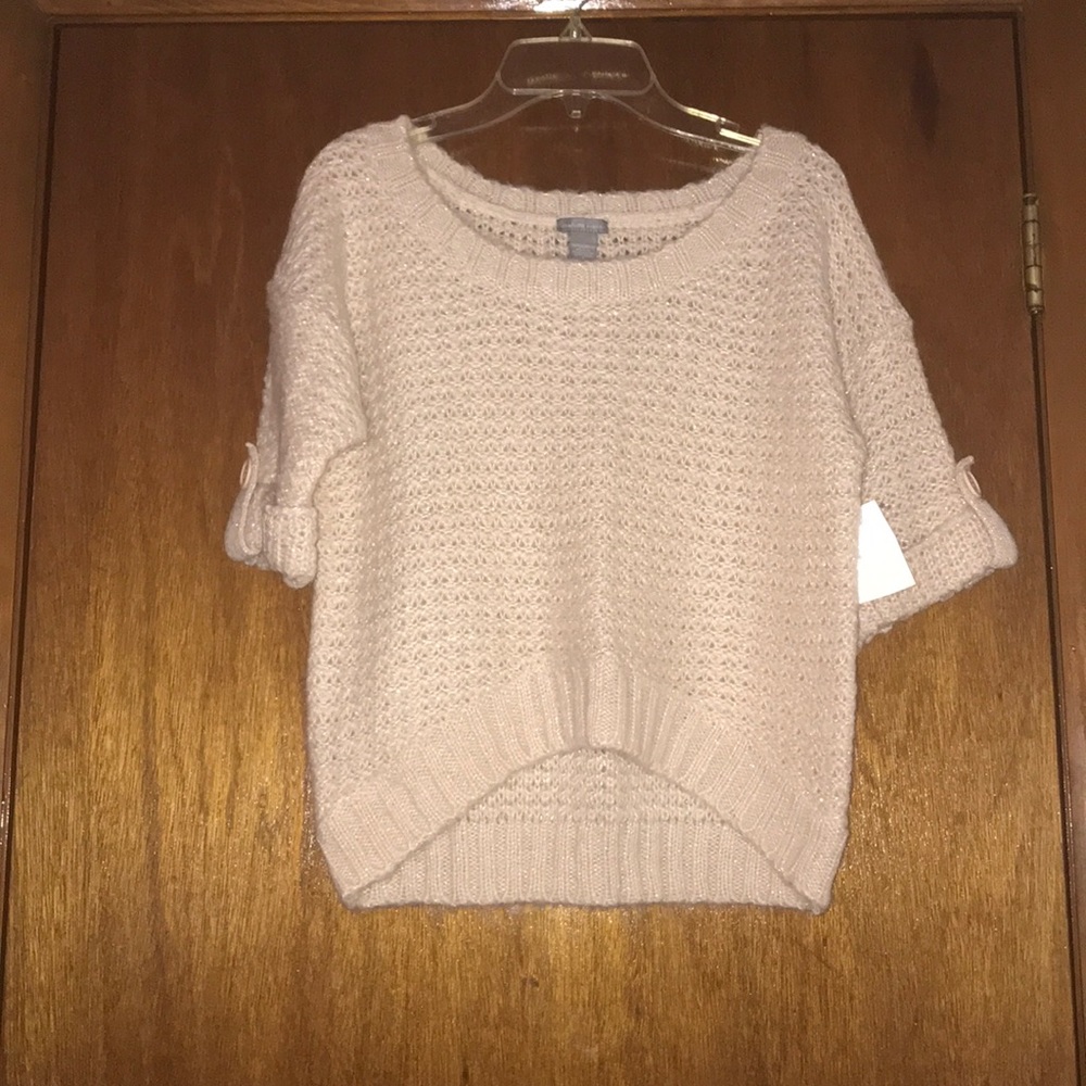 Charlotte Russe Cropped Knitted Sweater